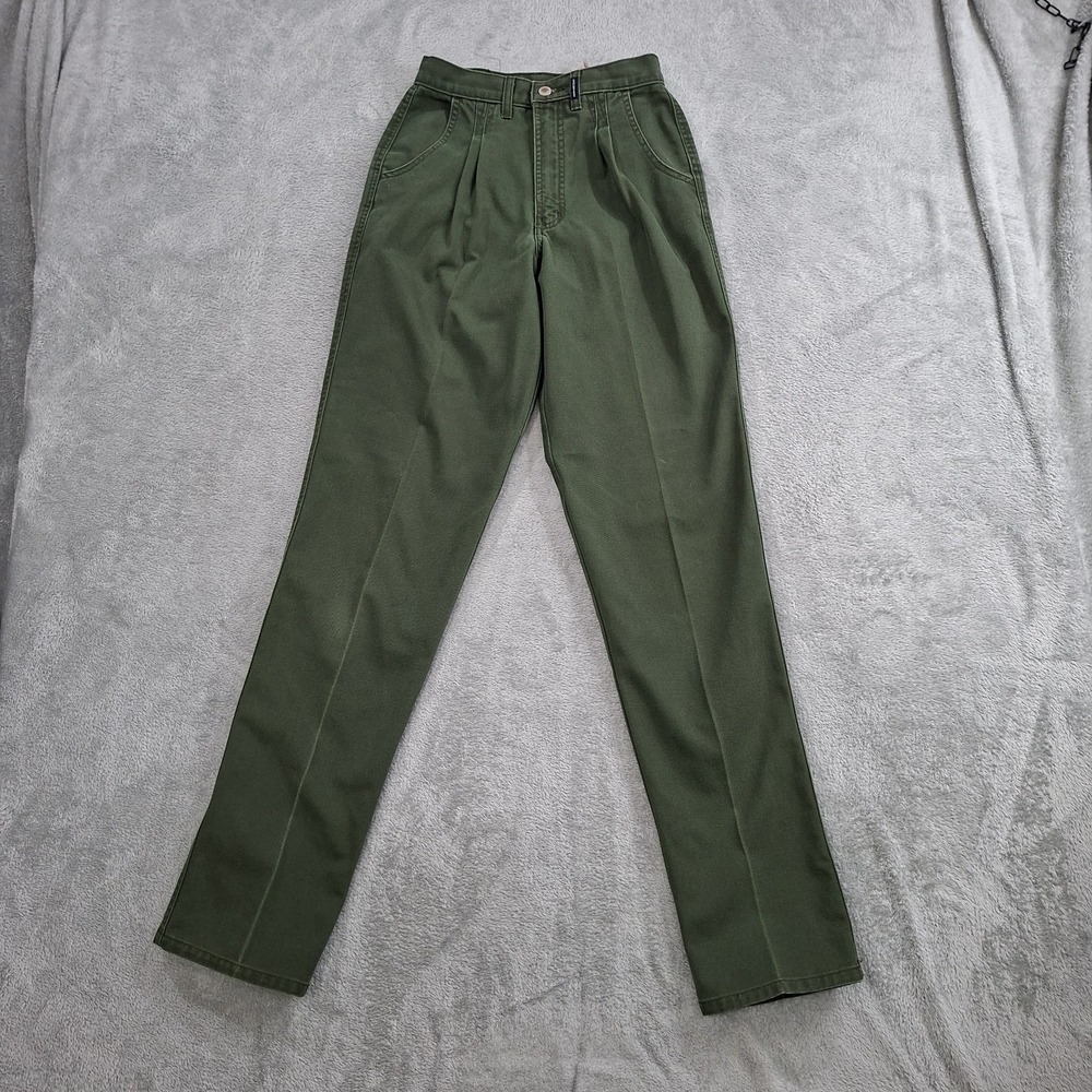 Rockies Rocky Mountain Jeans Womens 5/6L  26X34 Bareback Green Denim Mom Vintage